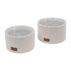 Shiro Set of 2 Boucle Fabric Round Baskets