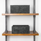 Metro Black Set of 3 Rectangular Storage Baskets