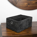 Metro Black Set of 3 Rectangular Storage Baskets