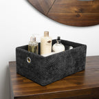 Metro Black Set of 3 Rectangular Storage Baskets