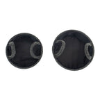 Metro Black Set of 2 Round Storage Baskets with Handles
