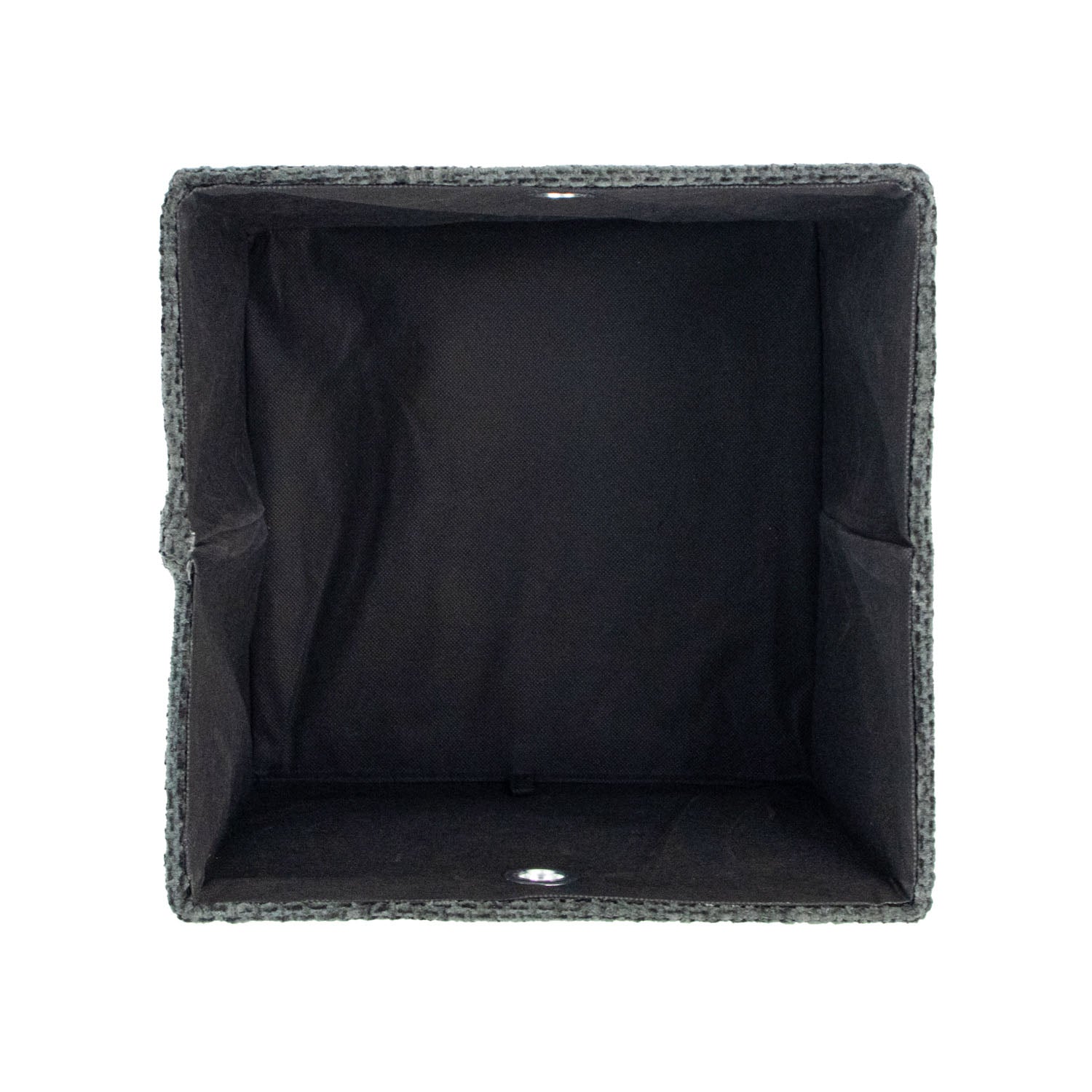 Metro Black Foldable Cube Organiser Box with Lid