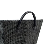 Metro Black Rectangular Storage Basket with Handles