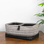 Kenzi Light Grey Set of 3 Rectangular Storage Baskets
