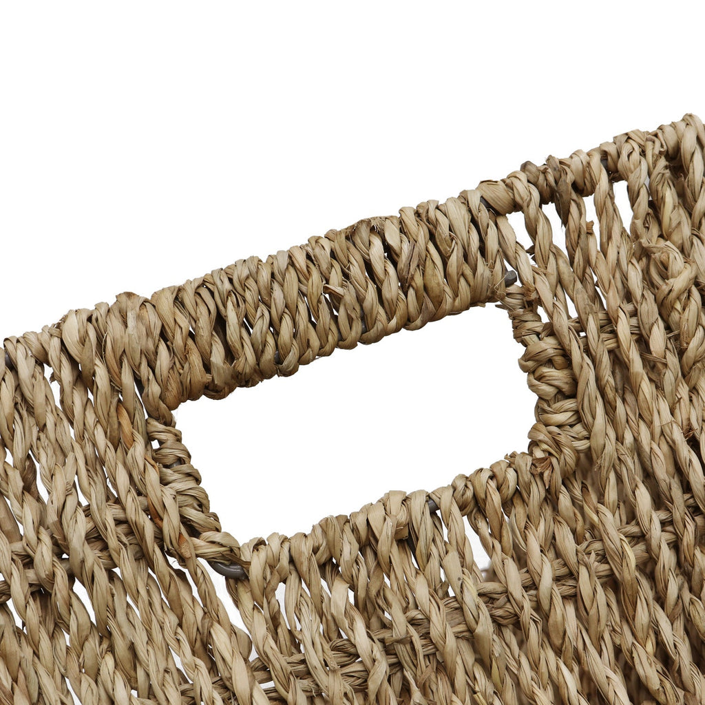 Seagrass Set of 3 Rectangular Tapered Storage Baskets
