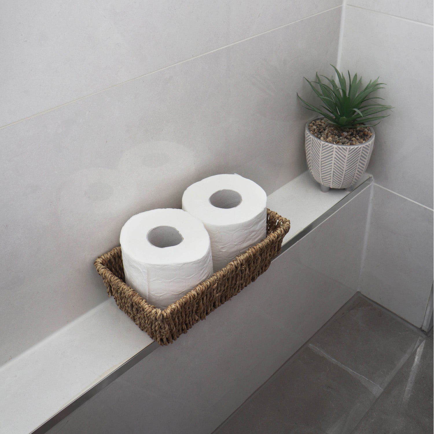 Seagrass Set of 3 Rectangular Tapered Storage Baskets