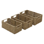 Seagrass Set of 3 Rectangular Storage Baskets