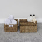 Seagrass Set of 3 Rectangular Storage Baskets