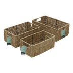 Seagrass Set of 3 Rectangular Storage Baskets