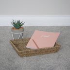 Set of 2 Seagrass Rectangular Storage Tray