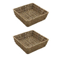 Set of 2 Seagrass Square Storage Tray