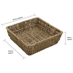 Set of 3 Seagrass Square Storage Tray