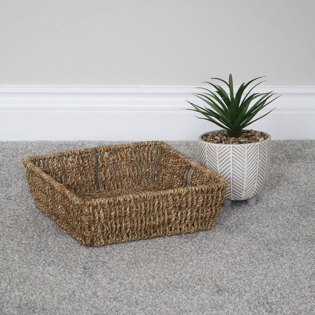Seagrass Square Storage Tray