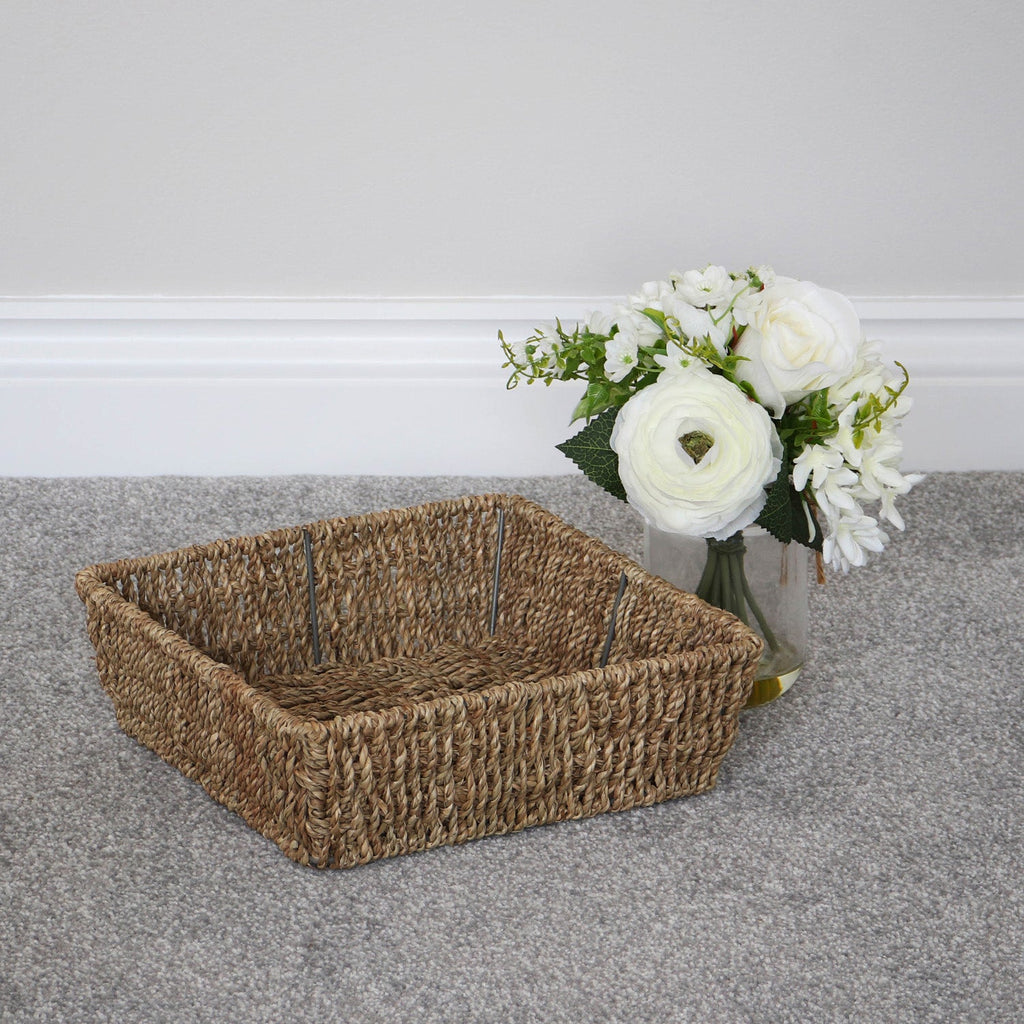 Seagrass Square Storage Tray