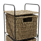 Seagrass 3 Drawer Storage Tower