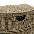 Seagrass 4 Drawer Bow Front Storage Tower
