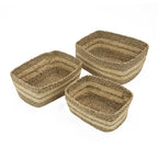 Palma Natural Set of 3 Natural Storage Baskets