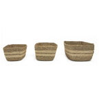Palma Natural Set of 3 Natural Storage Baskets