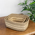 Palma Natural Set of 3 Natural Storage Baskets