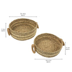 Palma Natural Set of 2 Natural Storage Baskets