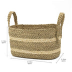 Palma Natural Medium Rectangular Storage Basket