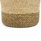 Palma Natural Round Scalloped Storage Basket