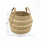 Palma Natural Belly Storage Basket with Handles