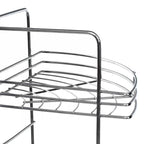 5 Tier Chrome Bathroom Corner Storage Rack