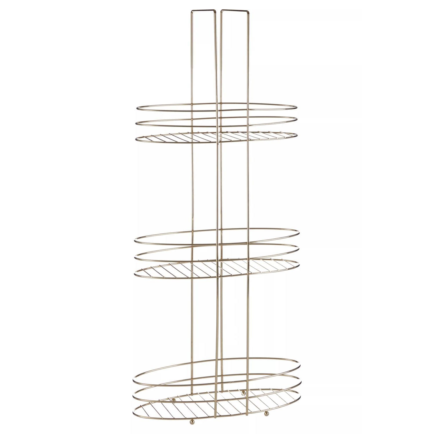 Dara 3 Tier Gold Plated Bathroom Storage Rack