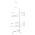 Paradise White 2 Tier Soap Dish Shower Caddy