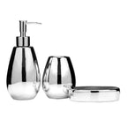 Magpie Dolomite Silver 3 Piece Bathroom Set