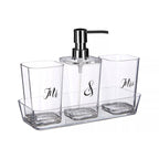 Mr And Mrs 4 Piece Bathroom Set