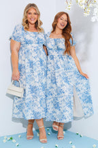 Floral Milkmaid Midi Dress