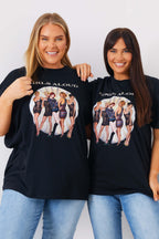 Girls Aloud Gold Slogan T-Shirt