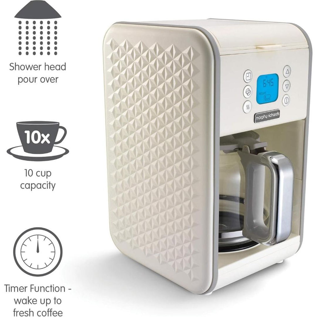 163004 Morphy Richards Vector Pour Over Filter Coffee Machine - Beales department store