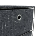 Shadow 4 Drawer Wide Fabric Storage Tower