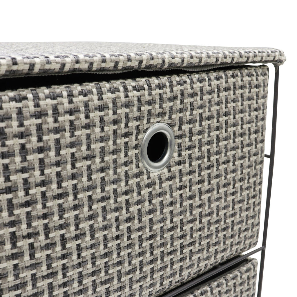 Silva 4 Drawer Wide Fabric Storage Tower