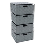 Vichy 4 Drawer Wide Nylon Storage Tower