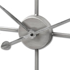Large Silver Skeleton Wall Clock (80cm)