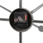 Large Silver Skeleton Wall Clock (80cm)