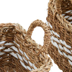 Lidi Set Of Two Square Seagrass Baskets