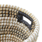 Lidi Set Of Three Oval Handwoven Straw Baskets