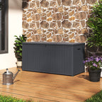 Grey Outdoor 430L PP Garden Storage Box