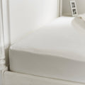 The Lyndon Company Mayfair White Cotton Sateen 800TC Deep (32cm) Fitted Sheet