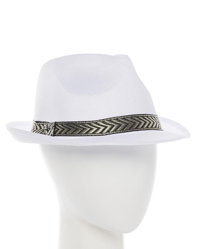 White Gangster Hat