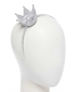 Silver  Glitter Crown Headband