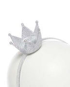 Silver  Glitter Crown Headband