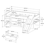 Tobo Mid Sleeper Cabin Bed with Slide