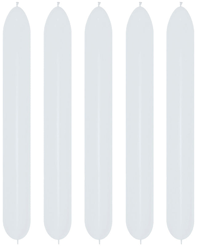 Link-O-Loon 660 Fashion White Latex Balloons (50pk)