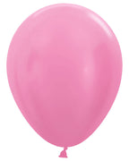 Satin Fuchsia Balloons - 12" Latex (25pk)